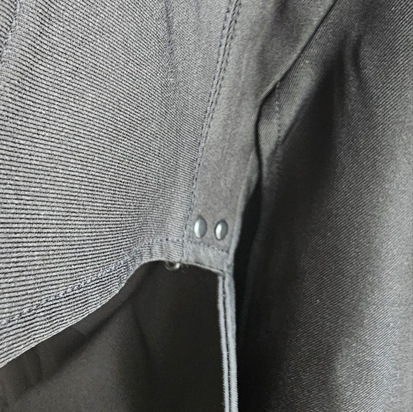 IZZUE Collection Double Breasted Pea Coat  Black Short Trenchcoat Unique size L - Picture 7 of 12